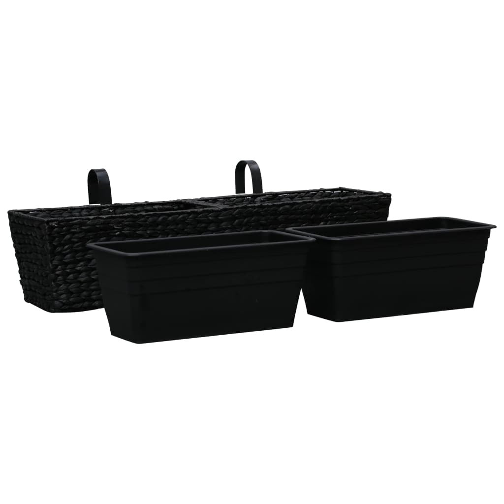 Planters 2 pcs Water Hyacinth Black