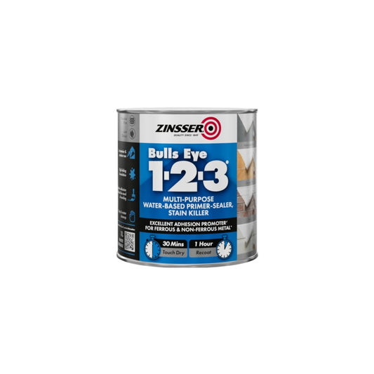 Zinsser Bullseye 1-2-3 Water Based Primer Stain Killer 1L