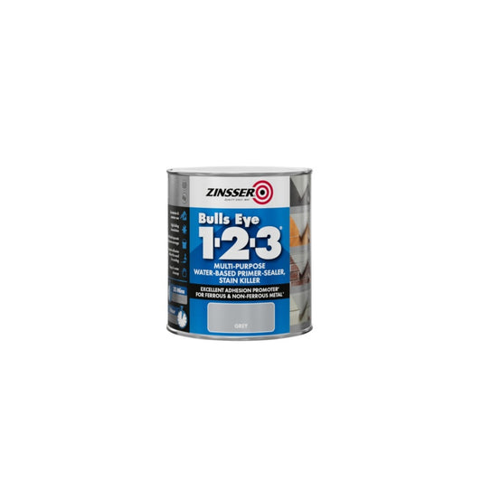 Zinsser Bullseye 1-2-3 Grey Water Based Primer 500ml
