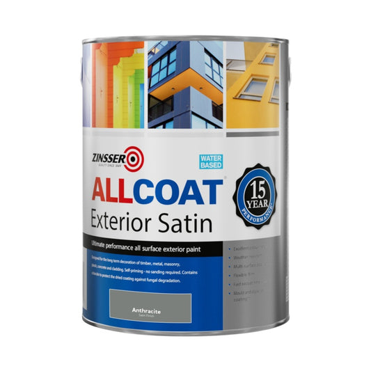 Zinsser Allcoat Exterior Water Based Satin Ral 7016 5L