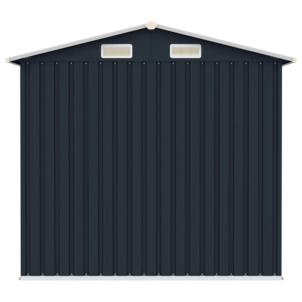 Garden Shed Anthracite 205x129x183 cm Galvanised Steel