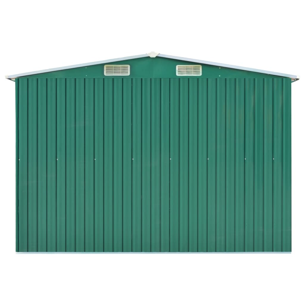 Garden Shed Green 257x990x181 cm Galvanised steel