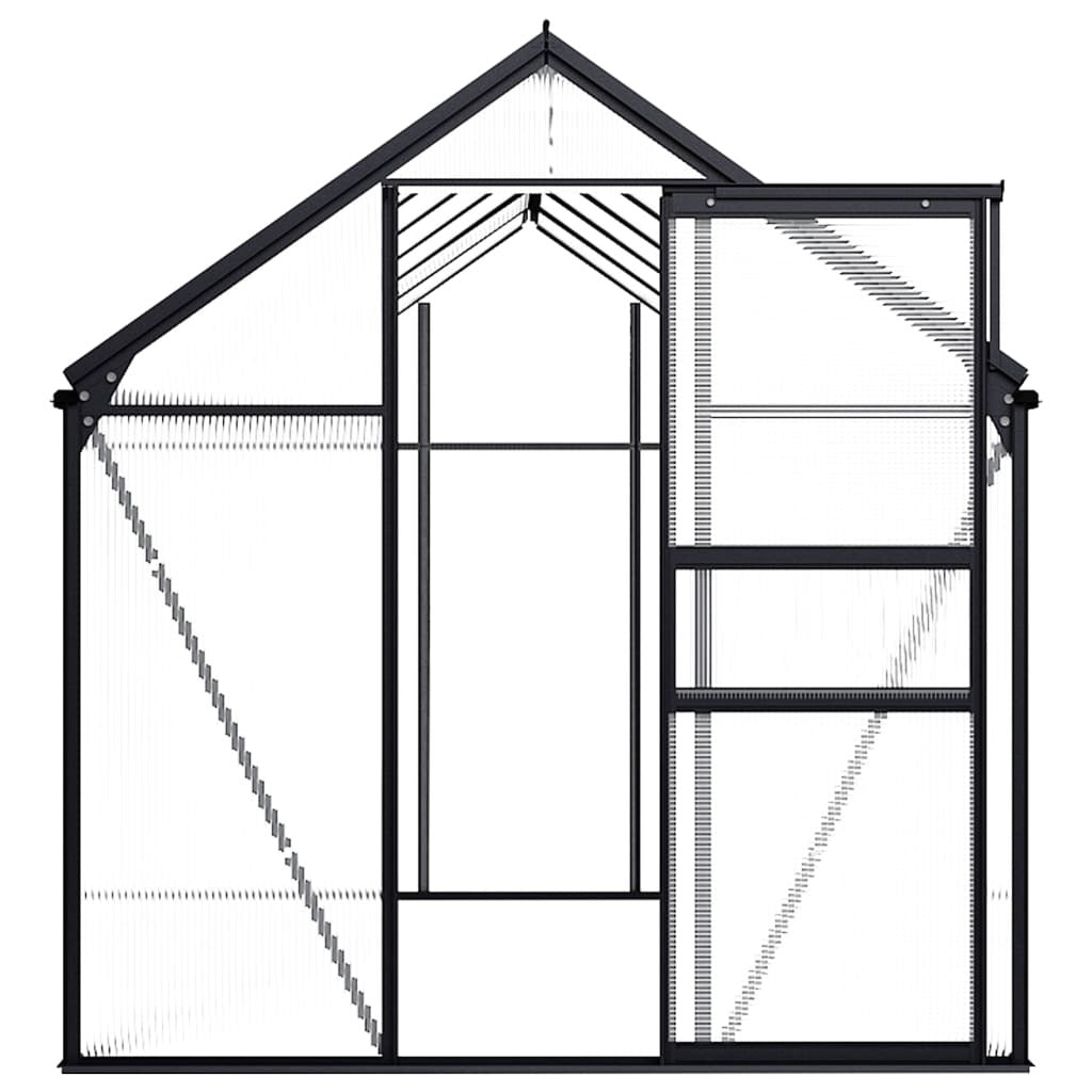 Greenhouse Anthracite Aluminium 7.03 m