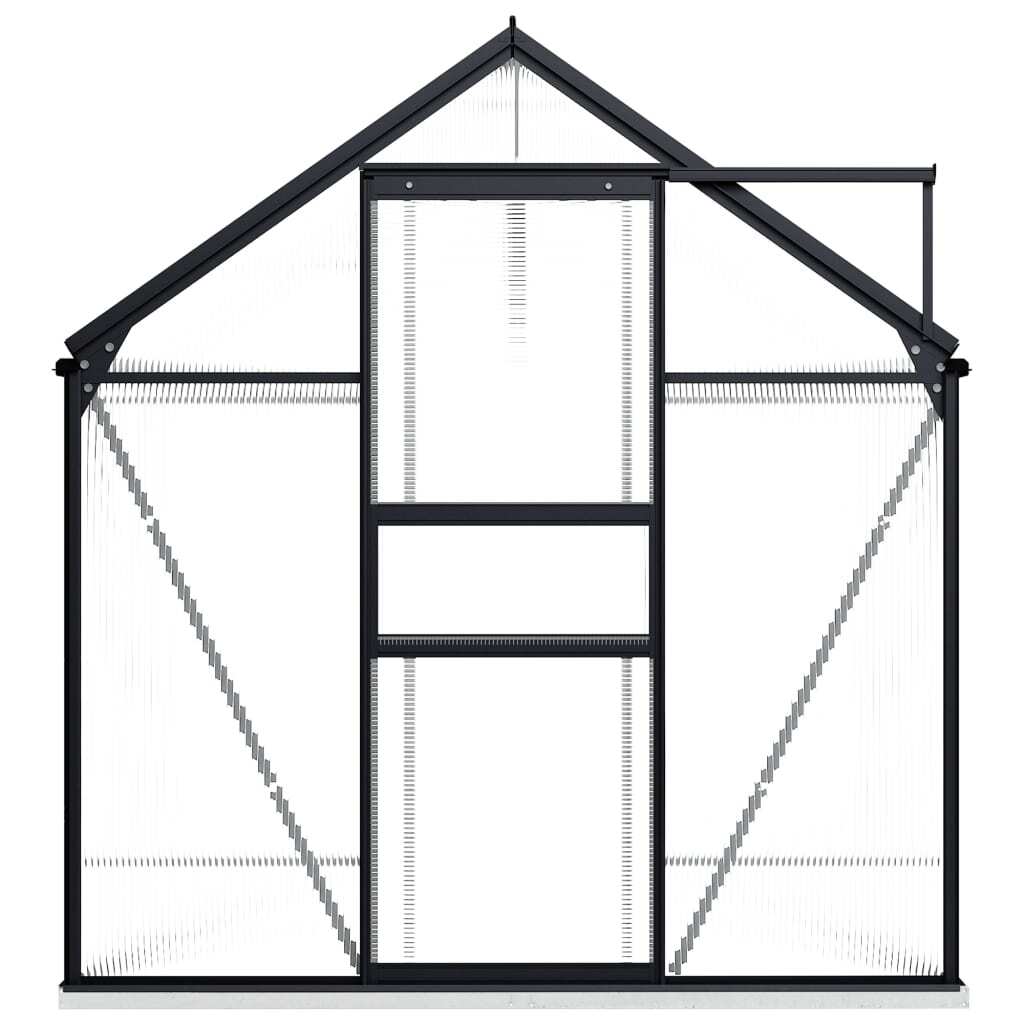 Greenhouse with Base Frame Anthracite Aluminium 4.75 m