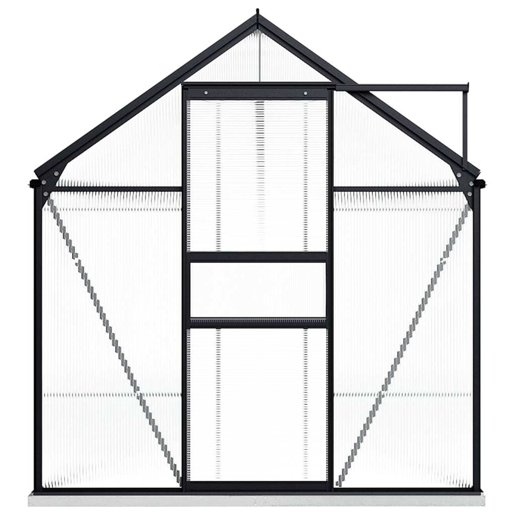 Greenhouse with Base Frame Anthracite Aluminium 9.31 m