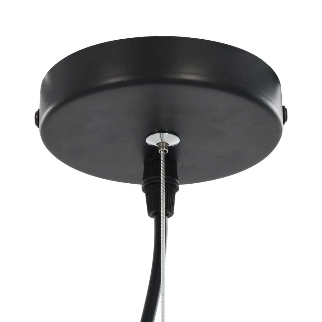 Ceiling Lamps 2 pcs Black and Gold Semi-spherical 40 cm E27