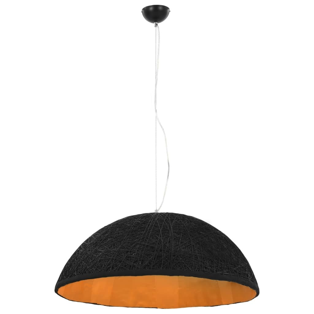 Pendant Lamp Black and Gold 70 cm E27