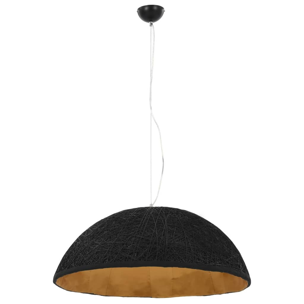 Pendant Lamp Black and Gold 70 cm E27