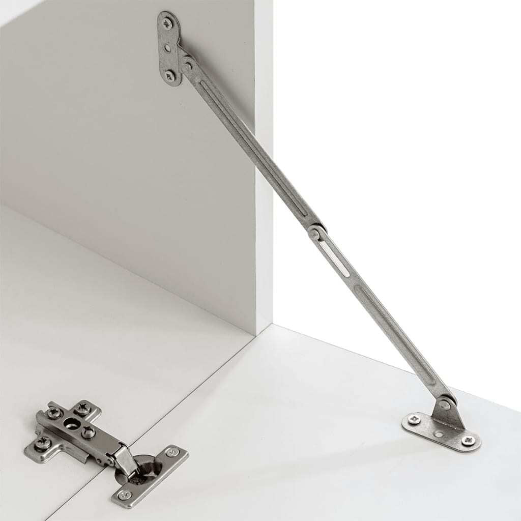 4 pcs Black High Gloss Wall Display Cabinet TV Unit with LED Lighting