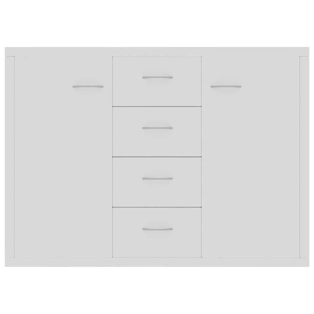 Sideboard White 88x30x65 cm Engineered Wood