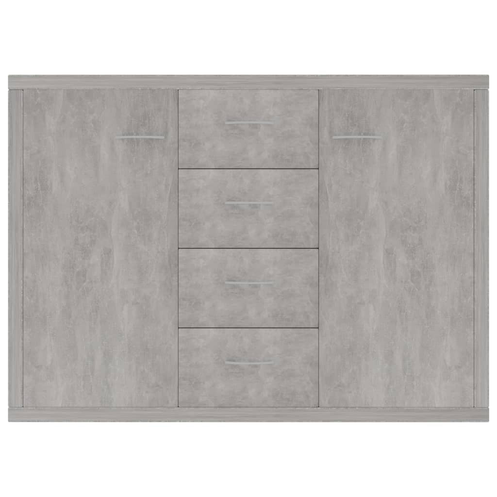 Sideboard Concrete Grey 88x30x65 cm Engineered Wood