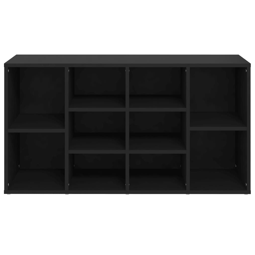 Shoe Bench Black 103x30x54.5 cm Engineered Wood