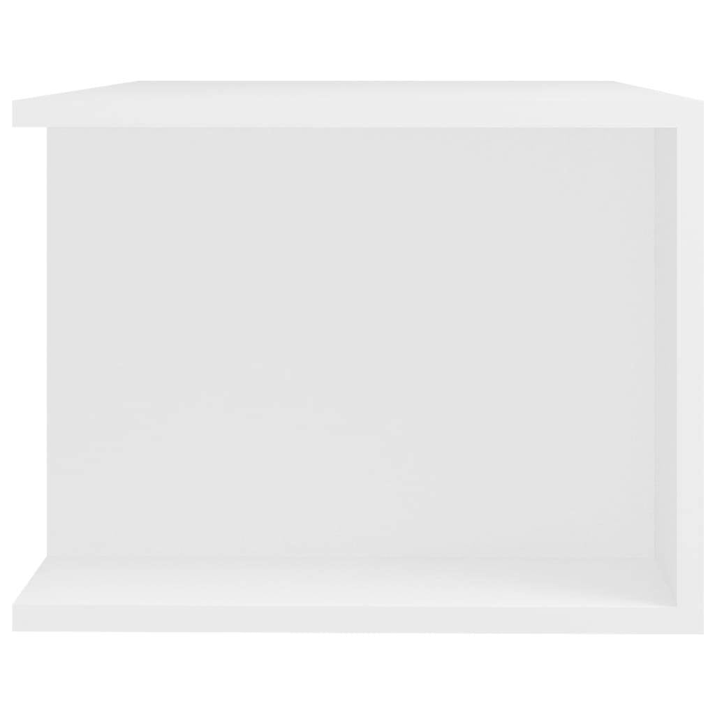 TV Cabinet with LED Lights White 90x39x30 cm