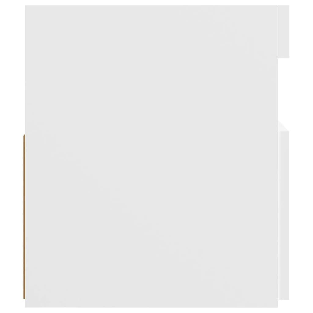 TV Cabinet with LED Lights White 120x35x40 cm