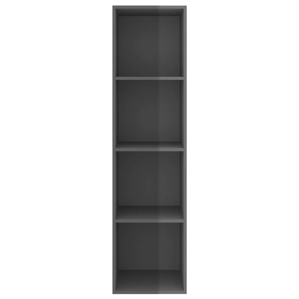 Wall-mounted TV Cabinet High Gloss Grey 37x37x142.5 cm Engineered Wood