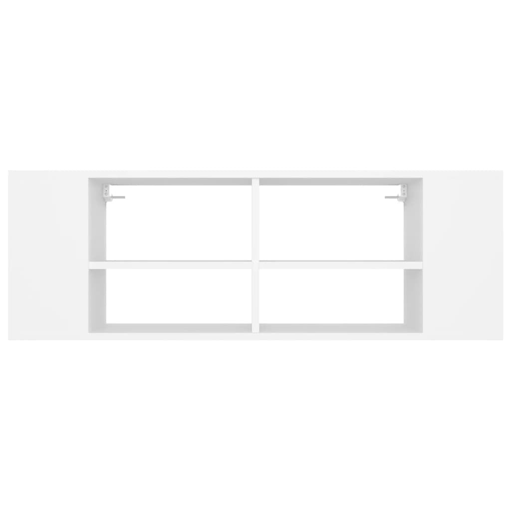 Wall-Mounted TV Cabinet White 102x35x35 cm Engineered Wood