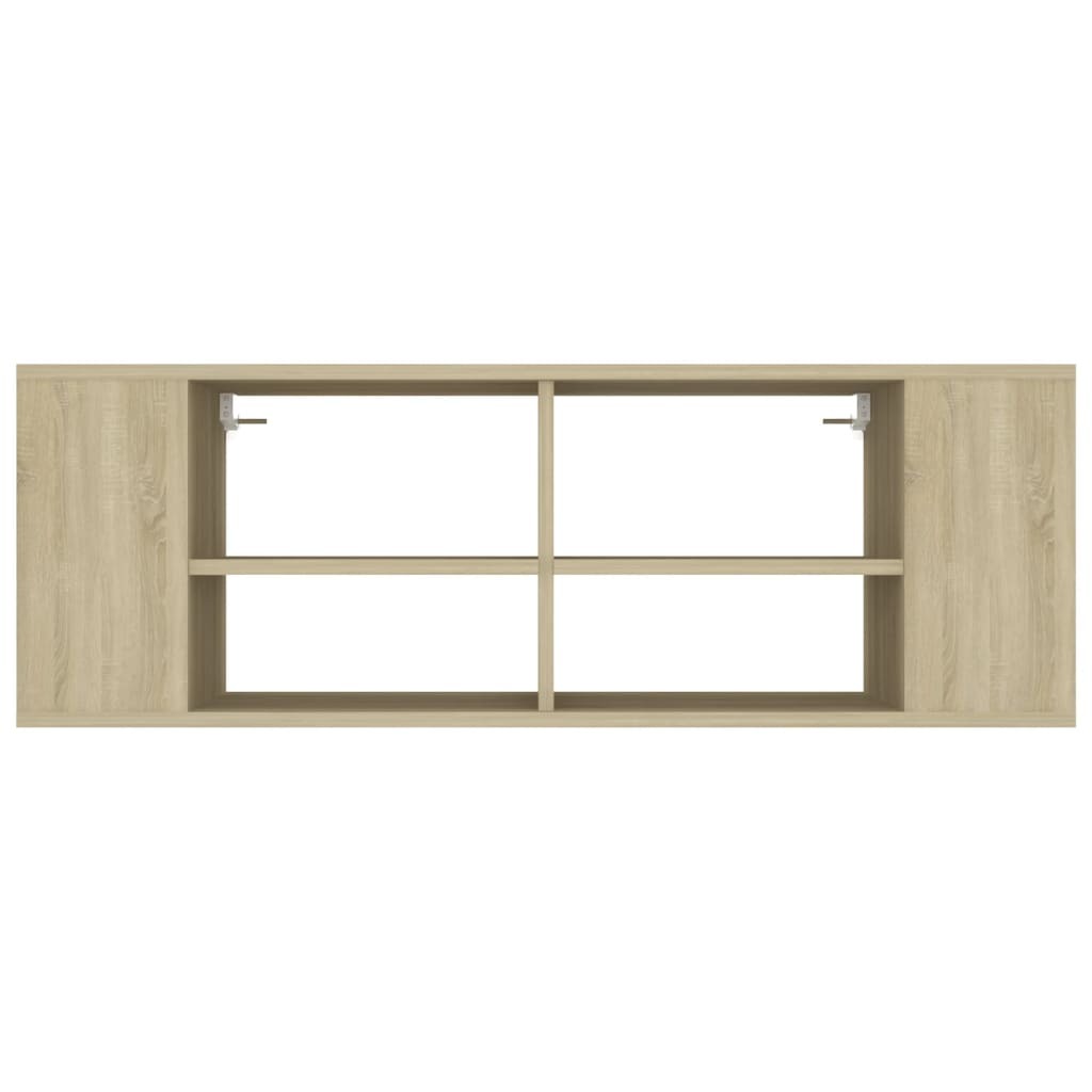 Wall-Mounted TV Cabinet Sonoma Oak 102x35x35 cm Engineered Wood