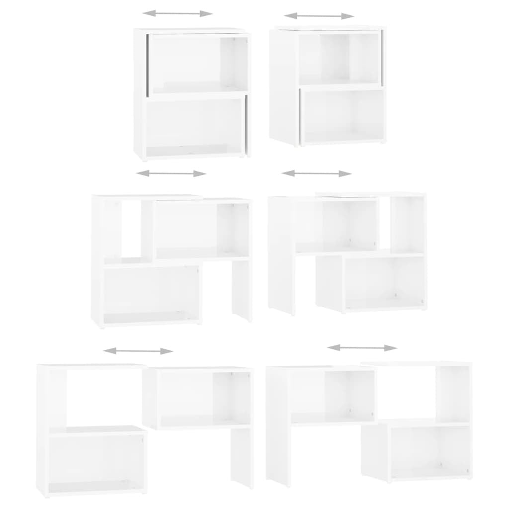 TV Cabinet High Gloss White 104x30x52 cm Engineered Wood