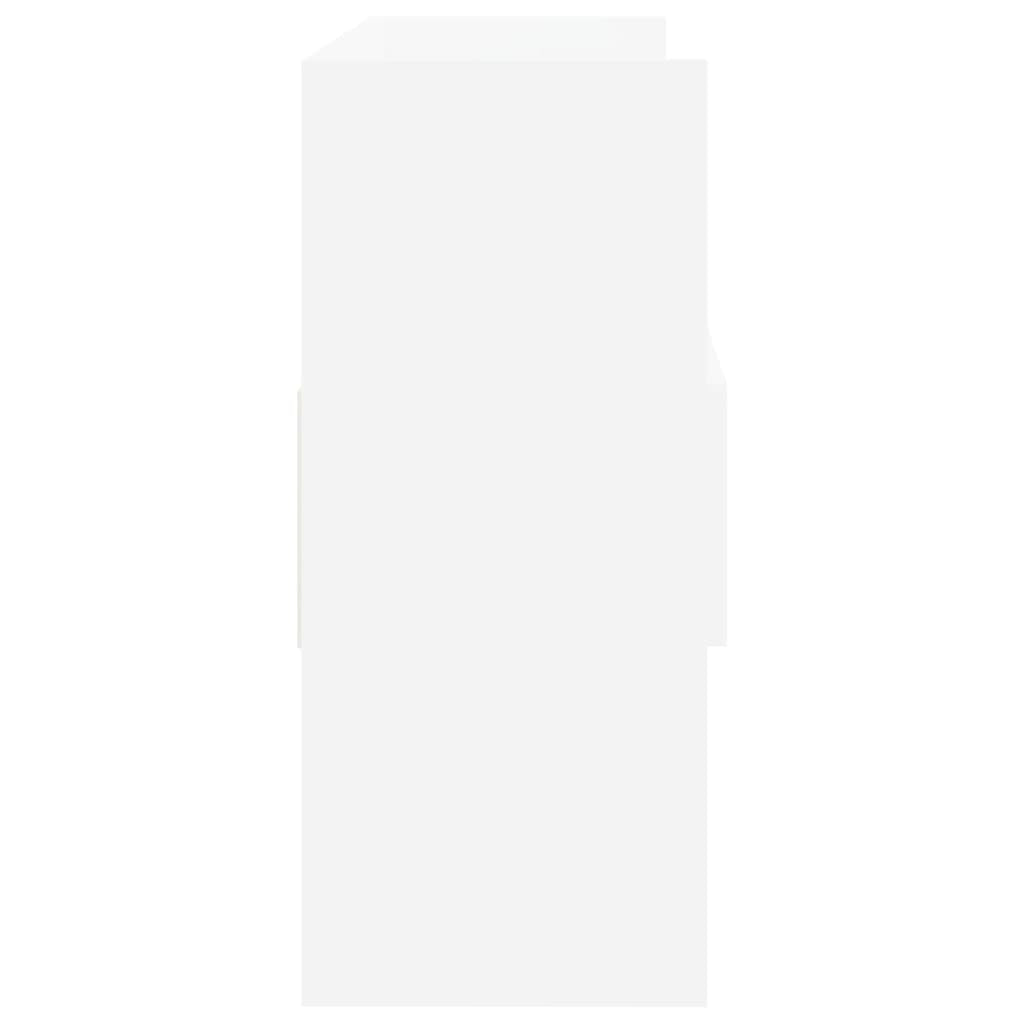 Sideboard White 105x30x70 cm Engineered Wood