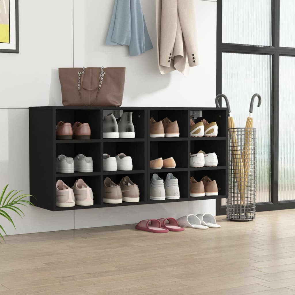 Shoe Cabinets 2 pcs Black 52.5x30x50 cm