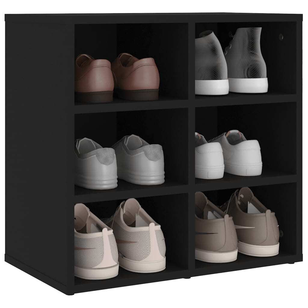 Shoe Cabinets 2 pcs Black 52.5x30x50 cm