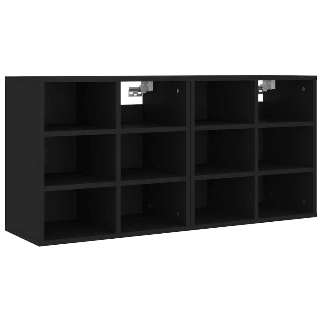 Shoe Cabinets 2 pcs Black 52.5x30x50 cm