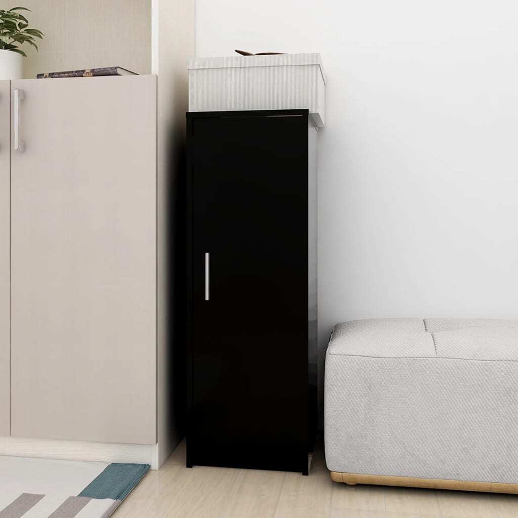Shoe Cabinet Black 32x35x92 cm Engineered Wood