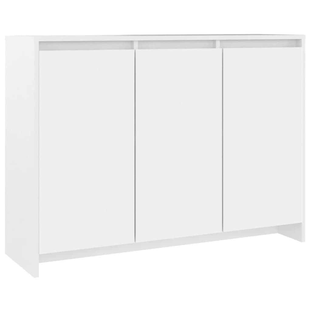 Sideboard White 102x33x75 cm Engineered Wood