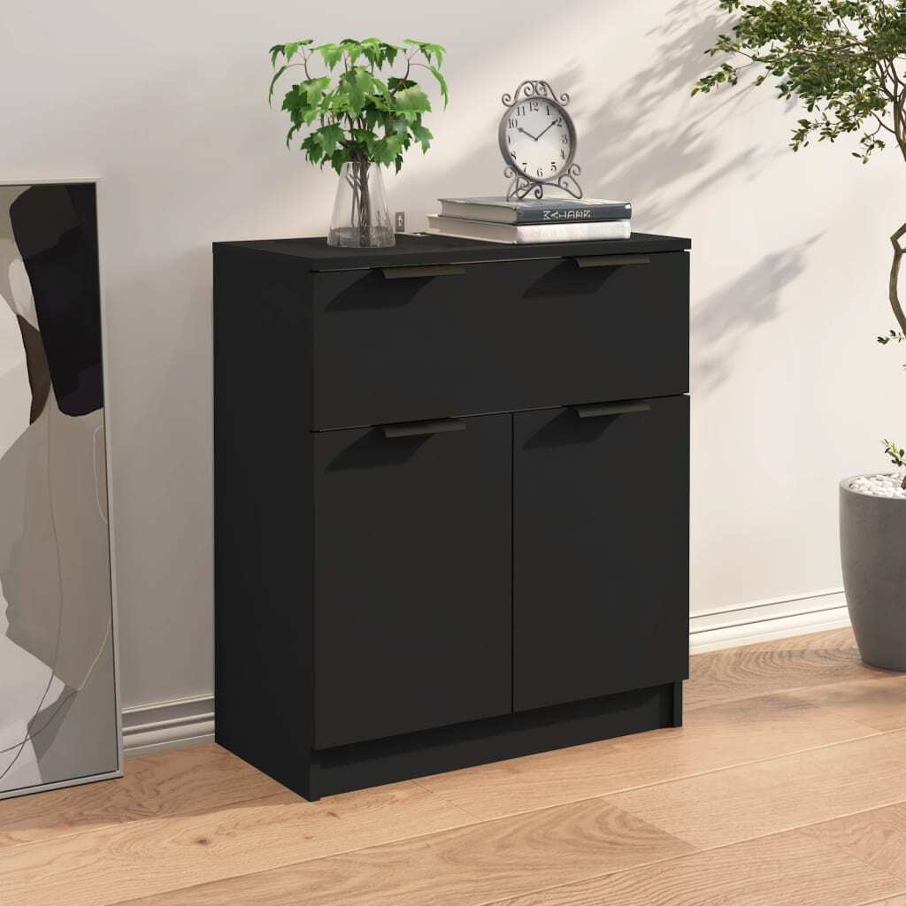 Sideboard Black 60x30x70 cm Engineered Wood