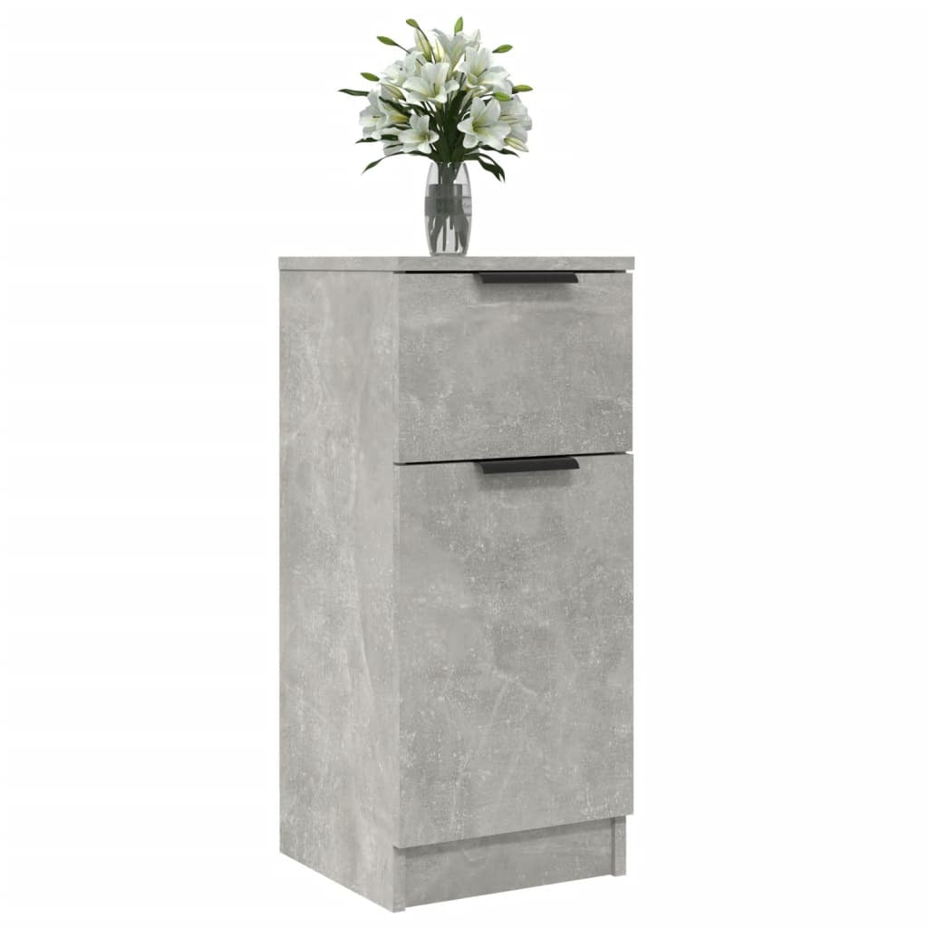 Sideboards 2 pcs Concrete Grey 30x30x70 cm Engineered Wood