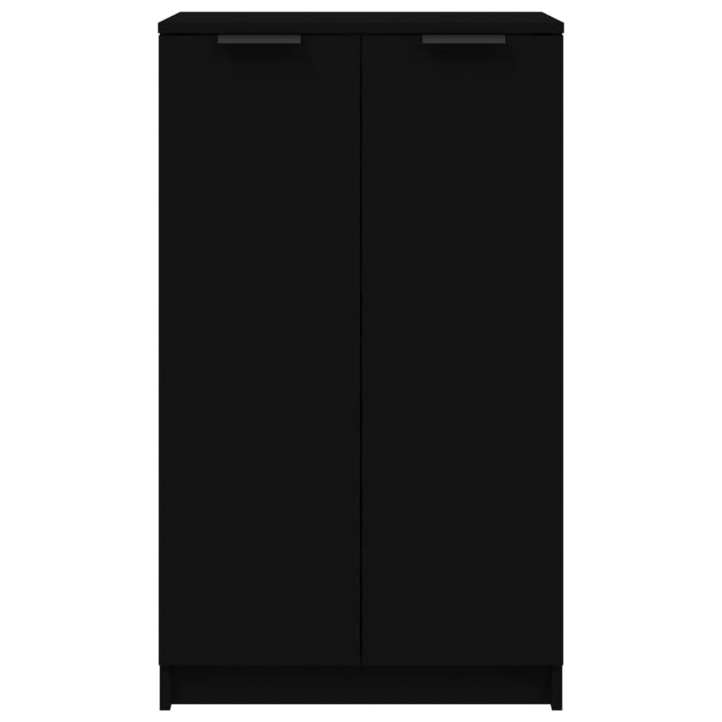 Shoe Cabinet Black 59x35x100 cm Engineered Wood