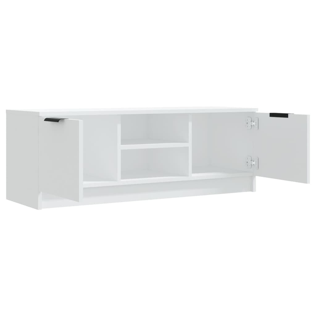 TV Cabinet White 102x35x36.5 cm Engineered Wood