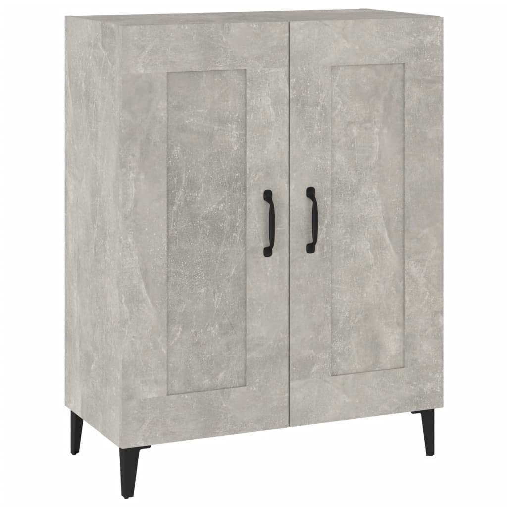 Sideboard Concrete Grey 69.5x34x90 cm Engineered Wood