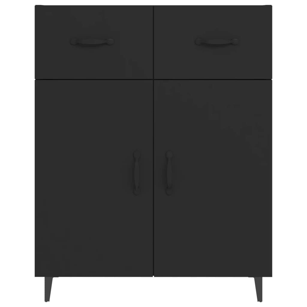 Sideboard Black 69.5x34x90 cm Engineered Wood