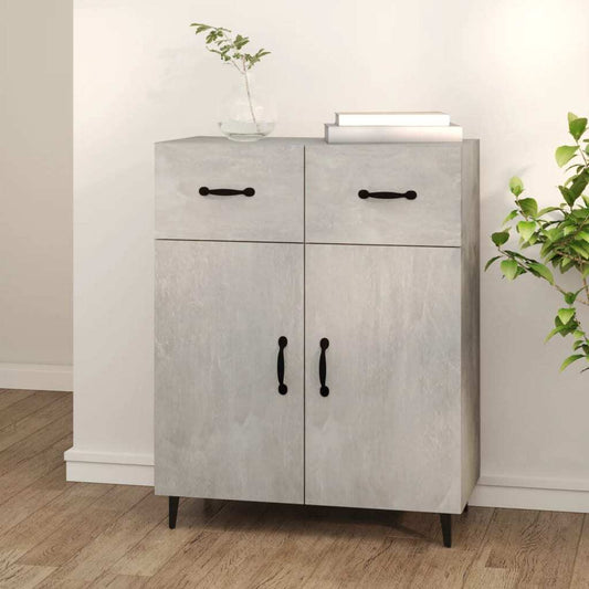 Sideboard Concrete Grey 69.5x34x90 cm Engineered Wood