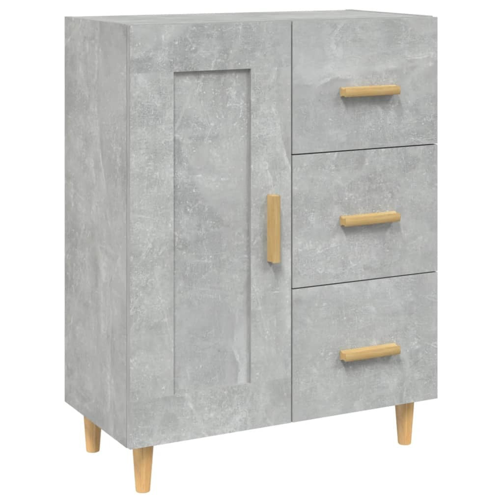 Sideboard Concrete Grey 69.5x34x90 cm Engineered Wood