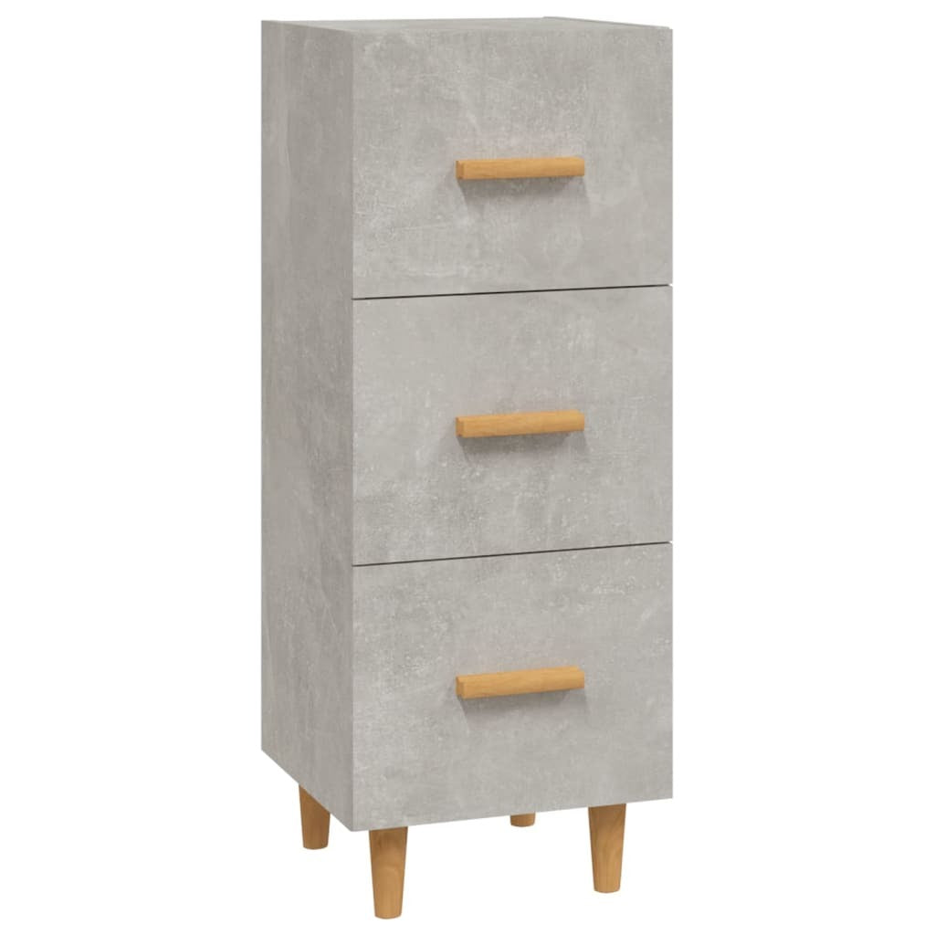 Sideboard Concrete Grey 34.5x34x90 cm Engineered Wood