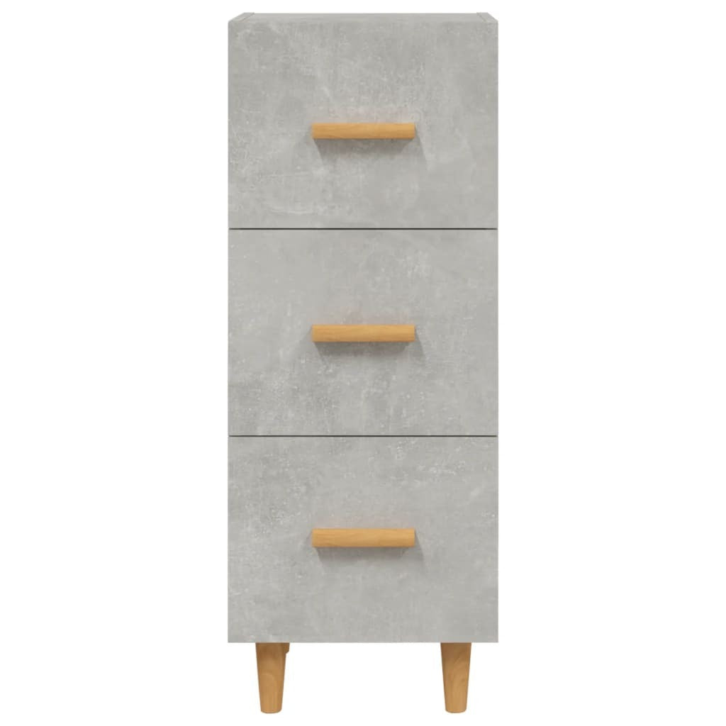 Sideboard Concrete Grey 34.5x34x90 cm Engineered Wood