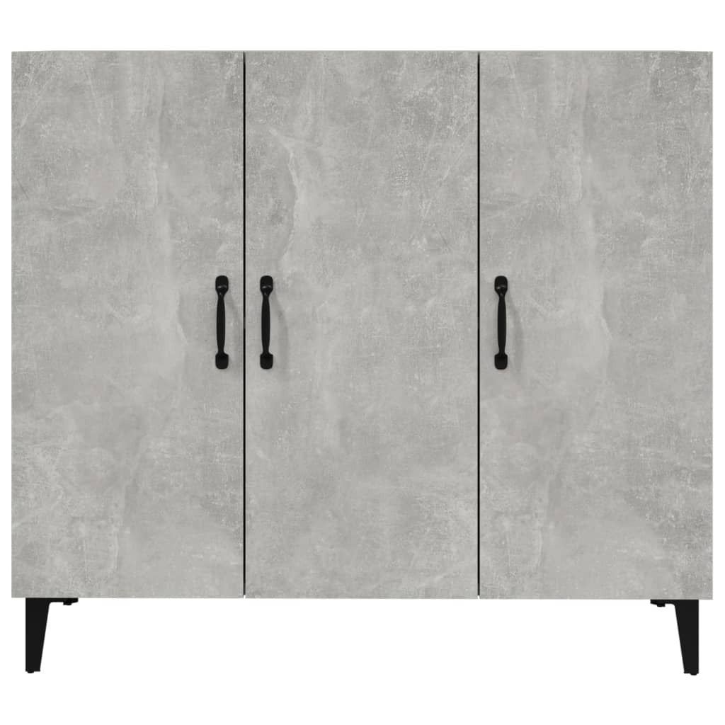 Sideboard Concrete Grey 90x34x80 cm Engineered Wood