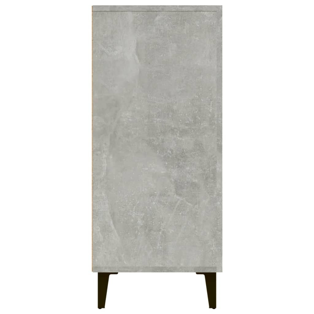 Sideboard Concrete Grey 90x34x80 cm Engineered Wood