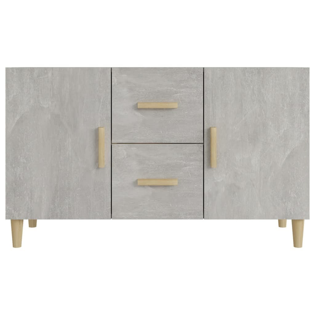Sideboard Concrete Grey 100x36x60 cm Engineered Wood
