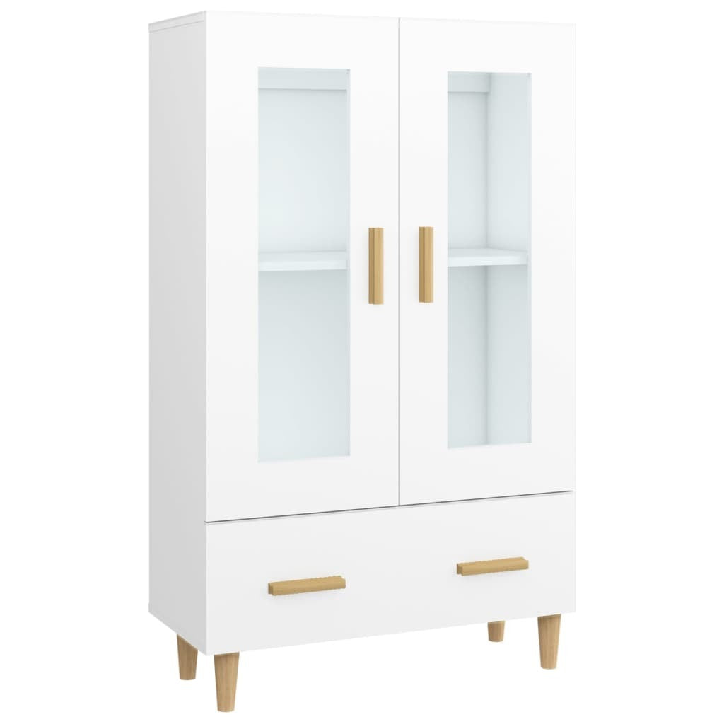 Highboard White 70x31x115 cm Engineered Wood