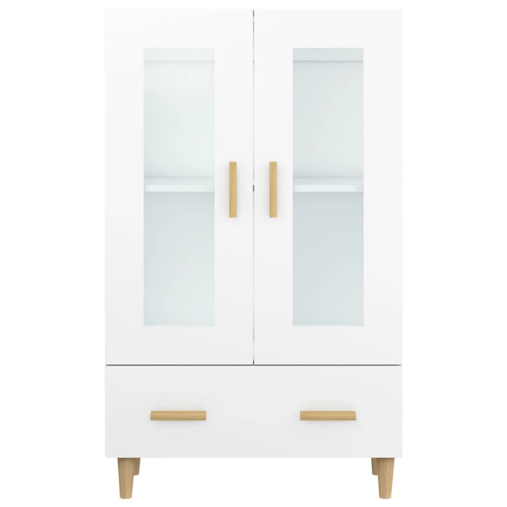 Highboard White 70x31x115 cm Engineered Wood