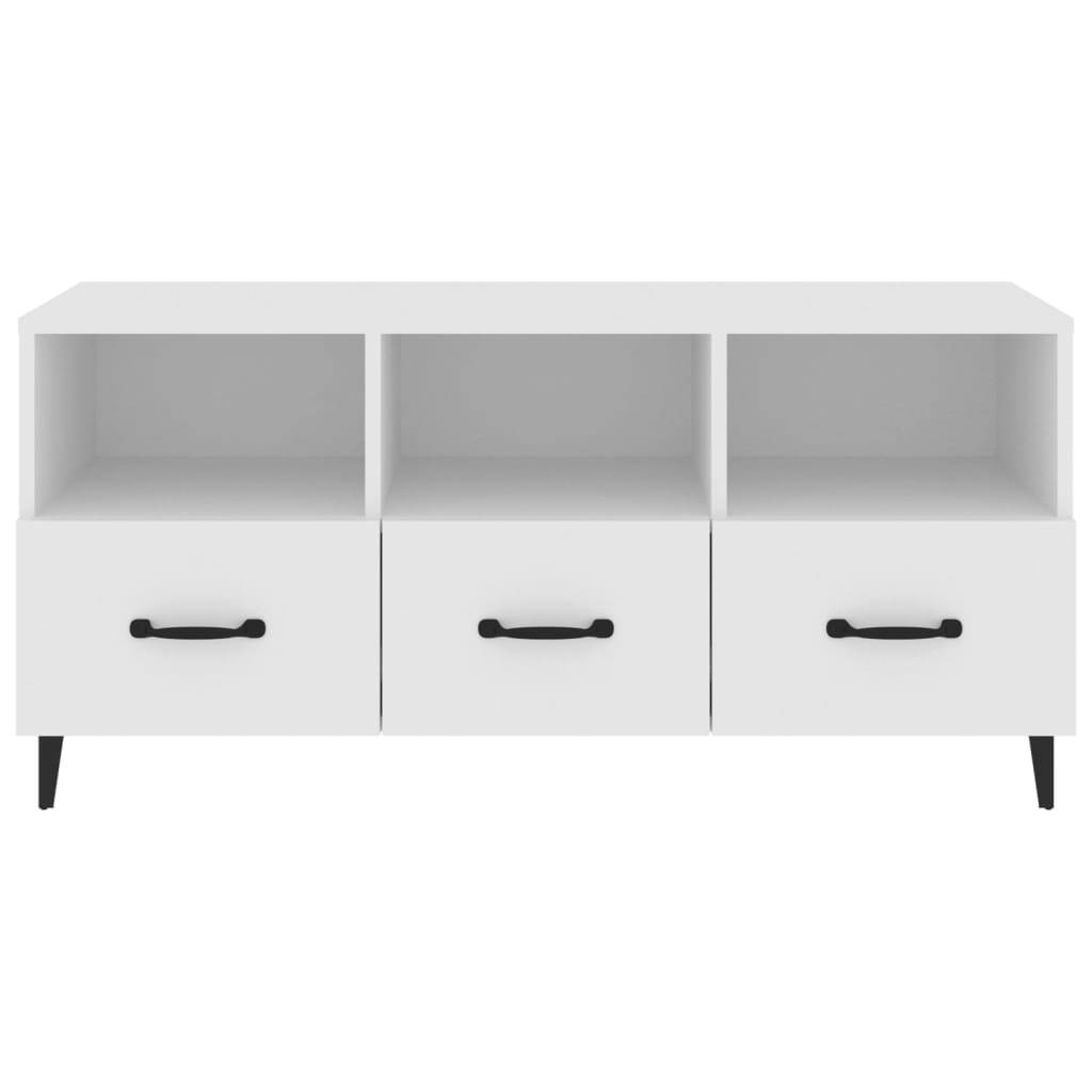 TV Cabinet White 102x35x50 cm Engineered Wood