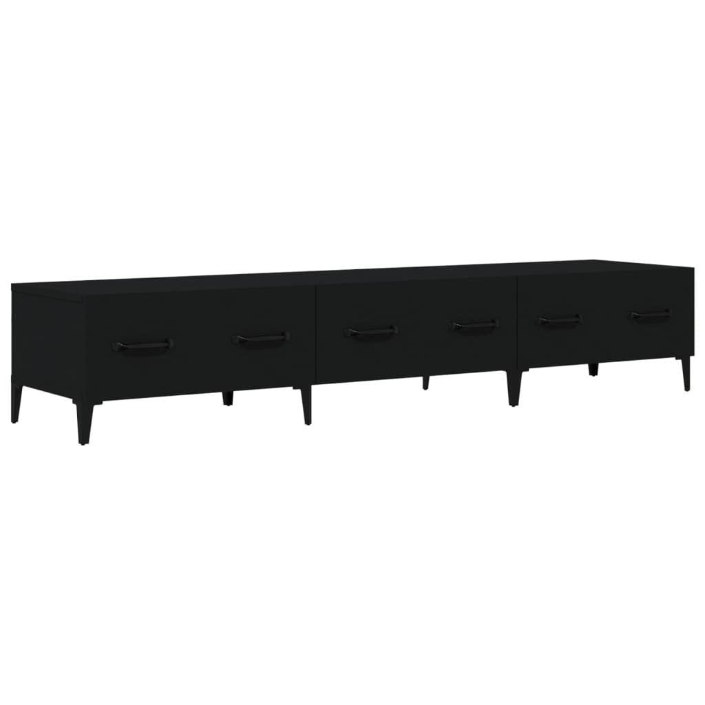 TV Cabinet Black 150x34,5x30 cm Engineered Wood