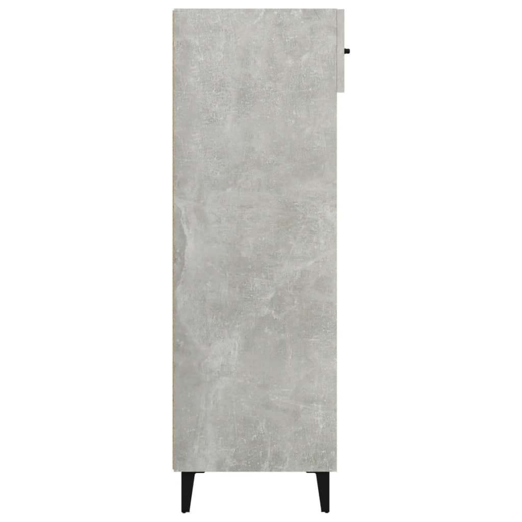 Shoe Cabinet Concrete Grey 60x35x105 cm Engineered Wood