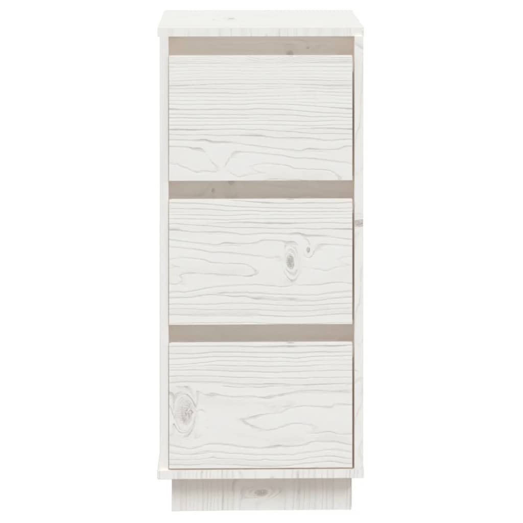 Sideboard White 32x34x75 cm Solid Wood Pine