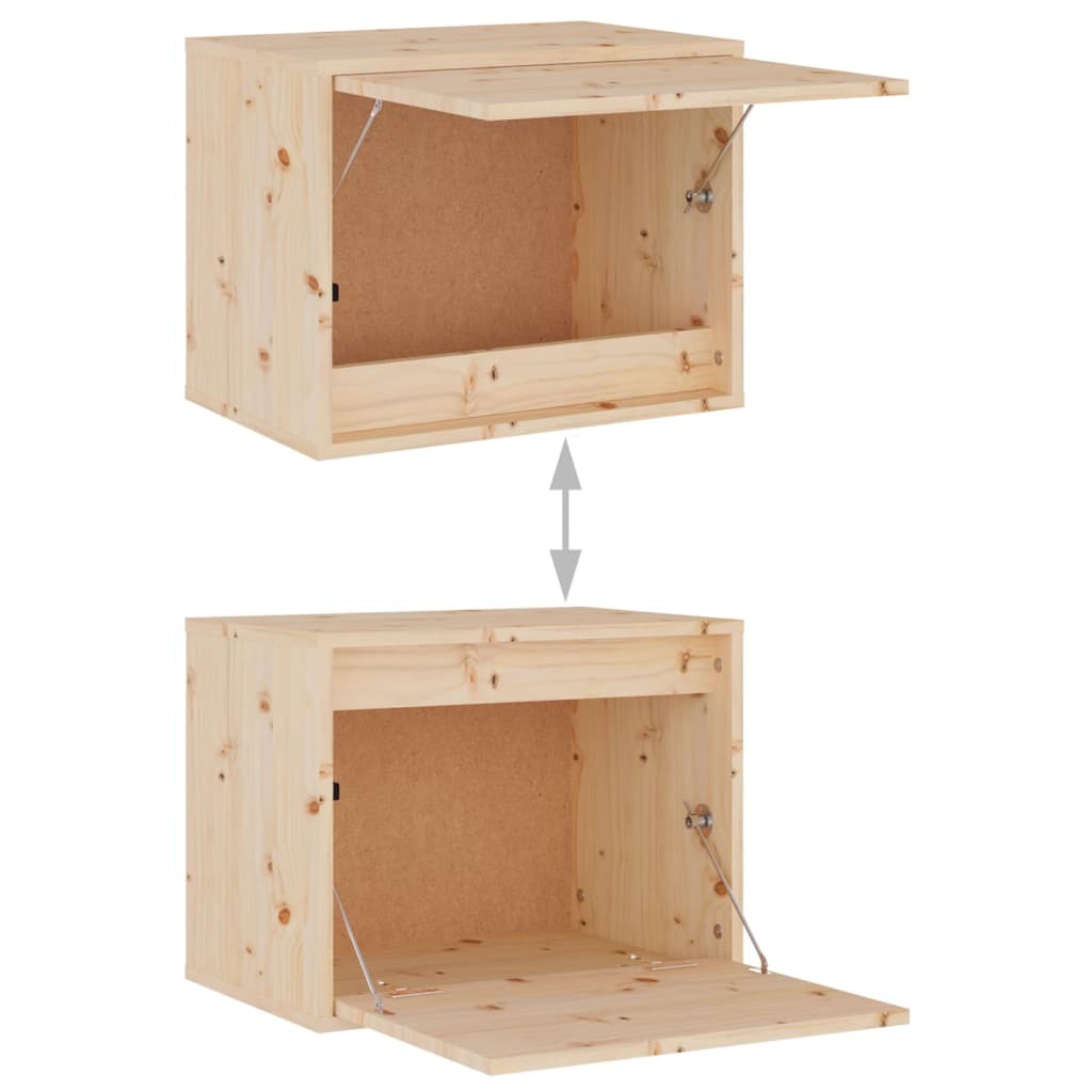 Wall Cabinet 45x30x35 cm Solid Pinewood