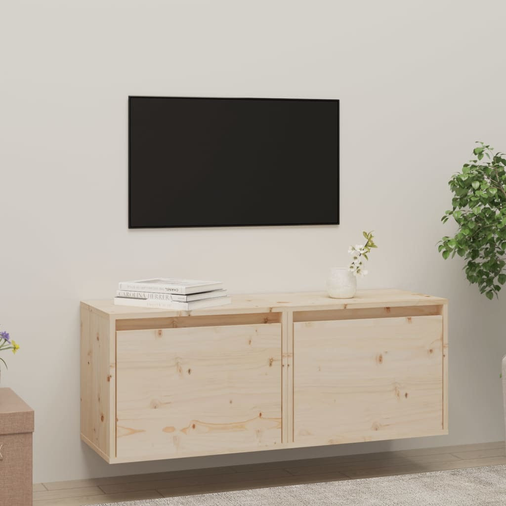 Wall Cabinets 2 pcs 45x30x35 cm Solid Pinewood