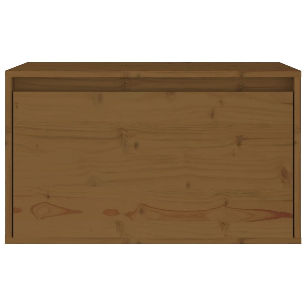 Wall Cabinet Honey Brown 60x30x35 cm Solid Pinewood